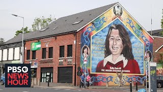 Street art politics and violence intersect in Northern Ireland [upl. by Sillyrama]