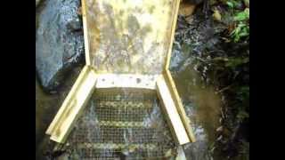 Testing my DIY Double Flared Fluid Bed Sluice in slow water [upl. by Carla463]