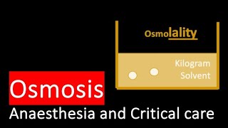 Osmosis Osmolality Osmolarity Tonicity Measurement [upl. by Enitnemelc]