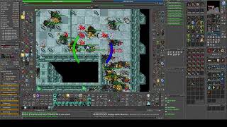 Tibia Bestiary deepling master librarians and deepling tyrants duo during Rapid Respawn [upl. by Enad]