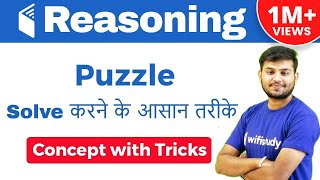 IBPS CLERK RBI ASSISTANT I Puzzle Concept Tricks के साथ I Puzzle Solve करने के आसान तरीके [upl. by Ellary]