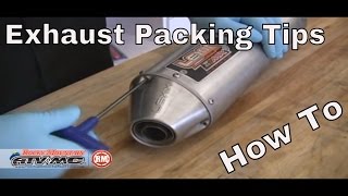 How To Repack a MotorcycleATV Exhaust Silencer [upl. by Acinnor737]