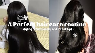 A Perfect haircare routine you must know🎀 [upl. by Pembrook]