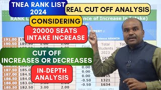 TNEA 2024 Rank List  CUT OFF குறைகிறது  20000 Seats Increase In Intake 🔥இது தான் Real Analysis [upl. by Olnee81]