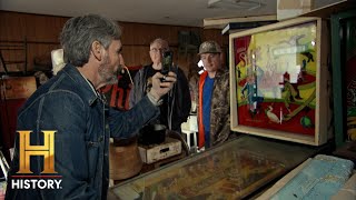 American Pickers quotSUPER SUPER RAREquot Pinball Machine Uncovered Season 23 [upl. by Bronder]