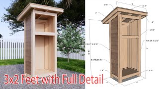 3x2 Firewood Shed Plan Free DIY Step by Step Whit full detailing Dimension [upl. by Corette639]