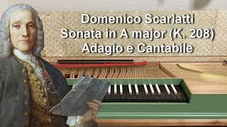 Scarlatti on Clavichord K 208 Sonata in A major [upl. by Eerpud935]