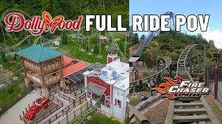 Fire Chaser Express Roller Coaster at Dollywood Full Ride POV [upl. by Welcy]