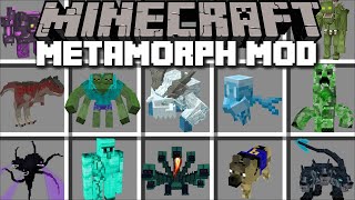 Minecraft METAMORPH IN TO BOSSES MOD  DANGEROUS MORPHING AND SHAPE SHIFTING  Minecraft Mods [upl. by Adnohryt]