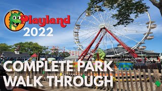 Rye Playland Park Complete Park Walk Through  NY Amusement Park 2022 [upl. by Alakcim14]