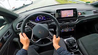 2022 VW TRoc 20 TDI RLine  review amp pov test drive [upl. by Drol]