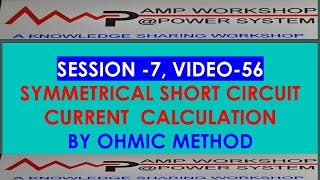 SYMMETRICAL 3 PHASE SHORT CIRCUIT CALCULATION BY OHMIC METHOD [upl. by Grete]