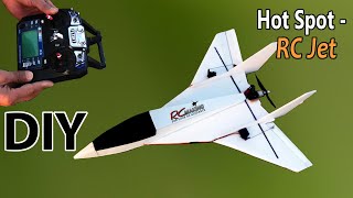 Foamboard RC Airplane DIY  Hotspot RC Jet  RC Making [upl. by Kampmeier]