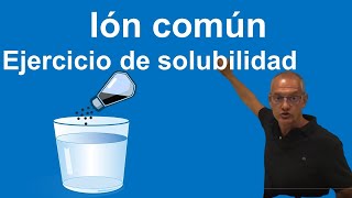 Ion común Ejercicio de solubilidad [upl. by Kcirddec]