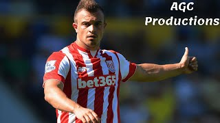 Xherdan Shaqiris 15 goals for Stoke City [upl. by Kaiulani]