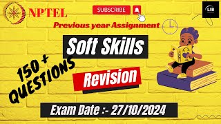 Soft Skills Previous Year Assignment  NPTEL Exam Preparation  Learn in brief [upl. by Ylil225]