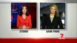 Seven News AAMI Park reporter  Amy Parks [upl. by Yellat]