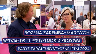 Polacy Na Żywo  Paryż Targi turystyczne IFTM 2024  Bożena ZarembaMarcych Wydział ds Turystyki [upl. by Eelirem]