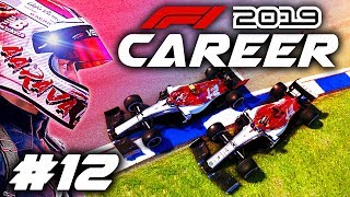 F1 2019 CAREER MODE Part 12 TEAMMATE HIT ME OFF FROSTY BATTLE [upl. by Inhsor]