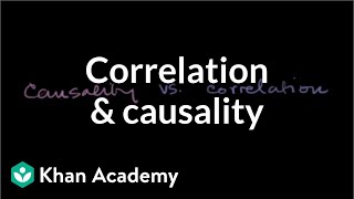 Correlation and causality  Statistical studies  Probability and Statistics  Khan Academy [upl. by Aneger]