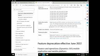 Deprecated feature in dynamics FampO  Nowledge  TrainingPlacement ping me on WhatsApp 916301259232 [upl. by Havens]