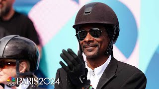 Snoop Dogg conquers his fear of horses with help from Martha Stewart  Paris Olympics  NBC Sports [upl. by Ashwin]