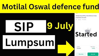 Motilal Oswal defence fund Sip  how to sip in motilal defence fund  units in mutual fund  defence [upl. by Jem]