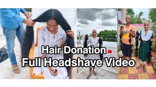 women headshave latest  Hair donation  Headshave baldContact7330931729 hairdonation headshave [upl. by Hayyifas635]