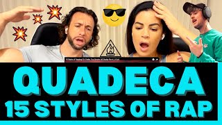 First Time Hearing Quadeca 15 Styles of Rap Roddy Rich Eminem NF Reaction Video  🔥 RAW TALENT [upl. by Leonanie195]