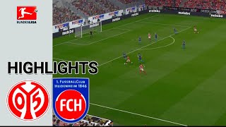 Mainz vs FC Heidenheim  Highlights  Bundesliga 202425 [upl. by Ahsatin637]