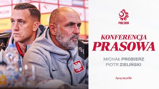 MICHAŁ PROBIERZ I PIOTR ZIELIŃSKI NA KONFERENCJI PRASOWEJ REPREZENTACJI POLSKI RETRANSMISJA ⚪🔴 [upl. by Ronym]