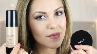 How to Inglot HD foundation amp HD illuminazing loose powder  Back2BeautyNL [upl. by Nyltiac]