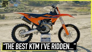 Fixed by the NEW Chassis  2025 KTM 450 SXF  First Impression [upl. by Siderf]