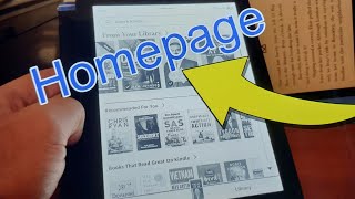 Navigate to the Homepage and Settings on the Kindle Paperwhite [upl. by Kentigera]