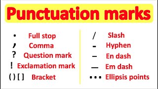 PUNCTUATION 📚  English Grammar  How to use punctuation correctly [upl. by Heffron]