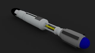 Blender Modelling Sonic Screwdriver  David Tennant Style [upl. by Everett121]