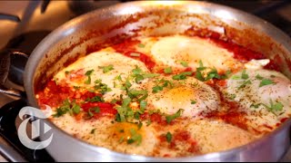 Shakshuka Recipe A Traditional Baked Egg Dish  Melissa Clark  The New York Times [upl. by Ynatterb831]