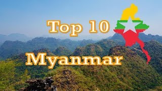 TOP 10 best places to visit in MYANMAR [upl. by Mighell]