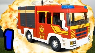 ⭕ PLAYMOBIL Feuerwehr  Brand in der Kita Sonnenschein 1  Pandido TV [upl. by Alehs]