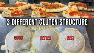 3 Different Gluten Structure With 1 Pizza Dough [upl. by Ardnama]