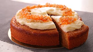 Tarta de Zanahoria muy Fácil Esponjosa y Jugosa  Carrot Cake sin usar Báscula 😁💕 [upl. by Notrem]