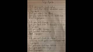 Legend presents Try Again a made up poem [upl. by Erdnua729]