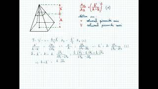 Volumul trunchiului de piramidă [upl. by Eirelam]