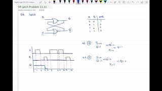 SR Latch Timing Diagram [upl. by Cosimo]