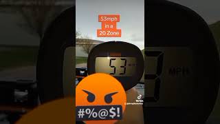 53mph in a 20 Zone dashcam speeding driving boyracer 20mph ytshorts wales [upl. by Colver]