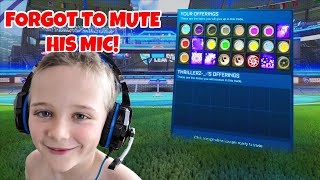 Scammer Forgets to Mute his Mic in Rocket League Scammer Gets Scammed [upl. by Gregoor]