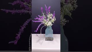 Lavender And Gypsophila Flower Arrangement flowerarrangement [upl. by Nnylkoorb322]