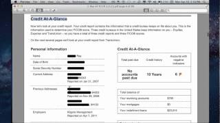 Consumer Credit My Fico Transunion Credit Report Tutorial [upl. by Aceber]