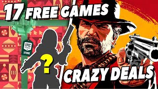 Epic Games 17 FREE Mystery Games  Epic Winter Holiday Sale CRAZY DEALS [upl. by Irrol181]