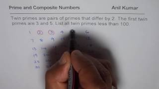 How to Find Twin Primes Prime Numbers Differ by 2 [upl. by Irem]